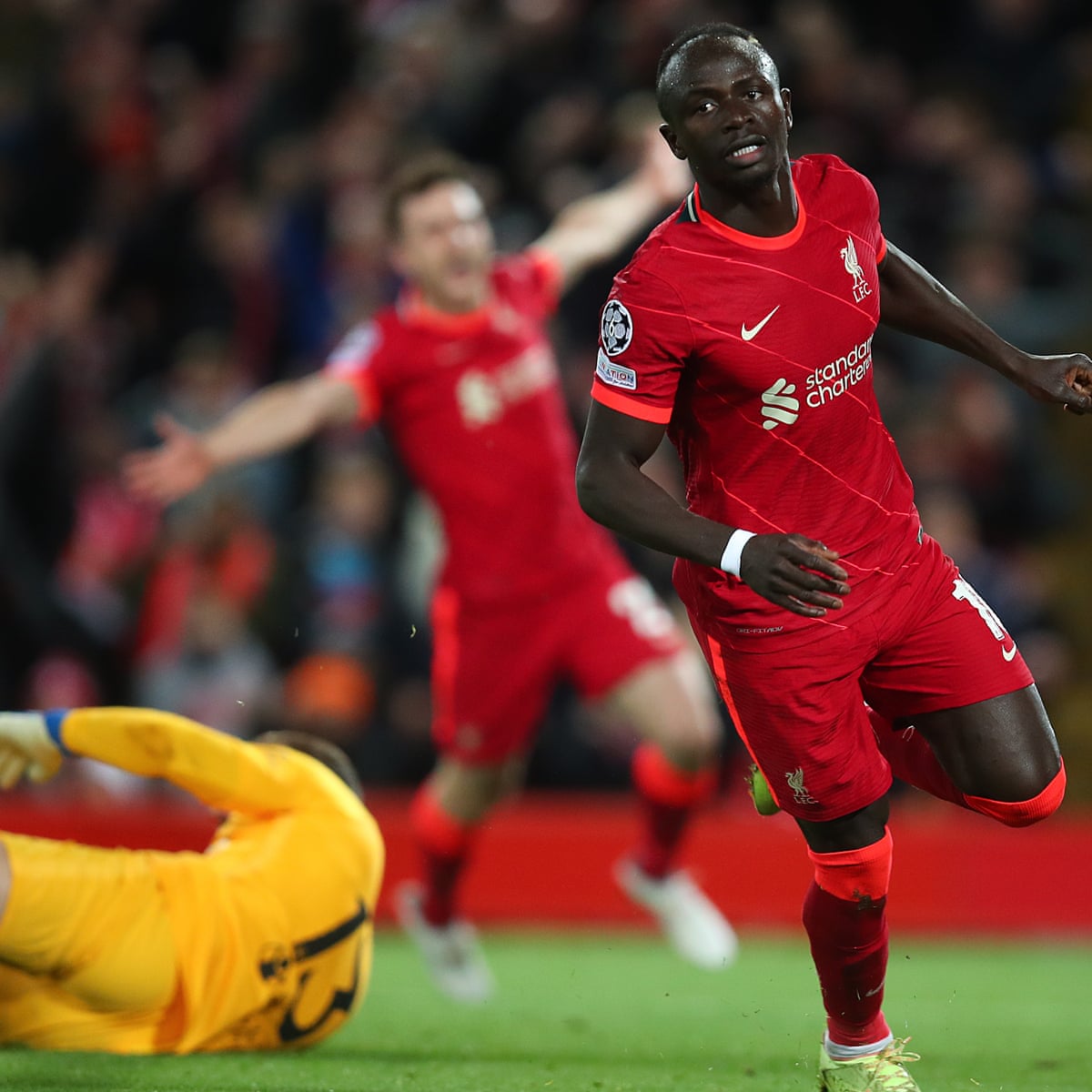 liverpool progress after jota and mane seal win over 10 man atletico madrid champions league the guardian