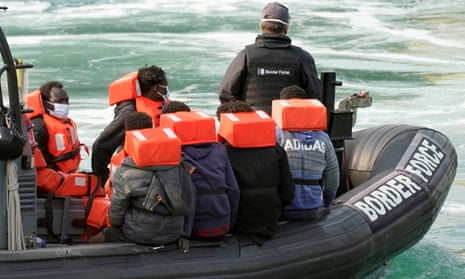 Migrants crossing English Channel intercepted by UK Border Force