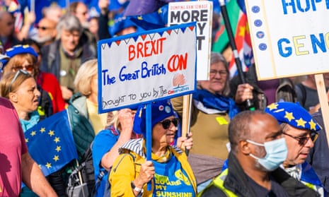 National region EU march in London.