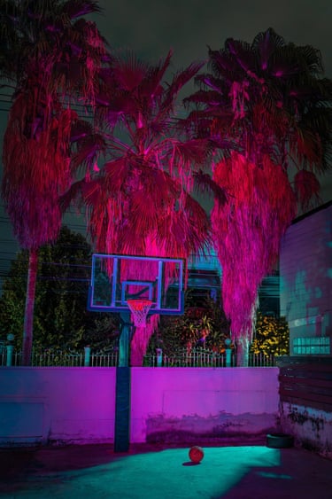 Dreams Happen After Dark (Juror pick)This series explores the fragile boundary between reality and fiction in the sleeping city. Taken at night, the photographs capture urban fragments emptied of human presence that become silent stages for an unseen play. Many viewers assume these colours are added in post-production, but they are created on site, in the moment of capture