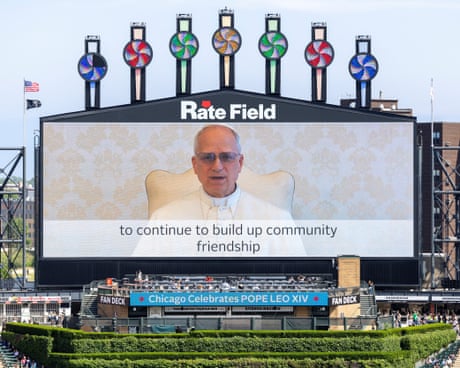 ‘South Side’ Pope Leo offers video message to Chicagoans at ballpark mass