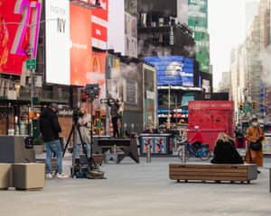 Times Square on the day after the presidential election.