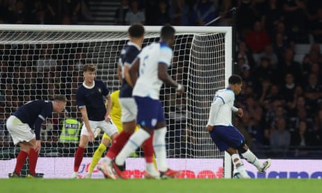 Scotland v England: international football friendly – live | Soccer 6 England’s Jude Bellingham scores.