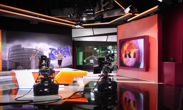 Russia Today’s (RT) television studio.