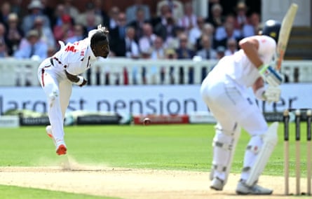 Jamie Smith bats at Lord’s.