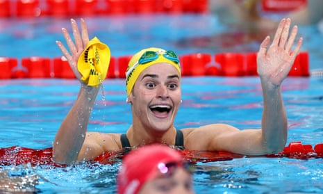 Kaylee McKeown makes history on golden night for Australia at Paris Olympics | Paris Olympic Games 2024 | The Guardian