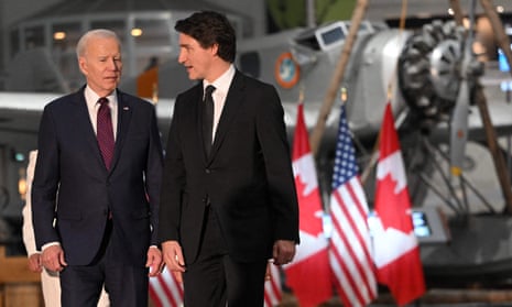 Joe Biden and Justin Trudeau during their summit