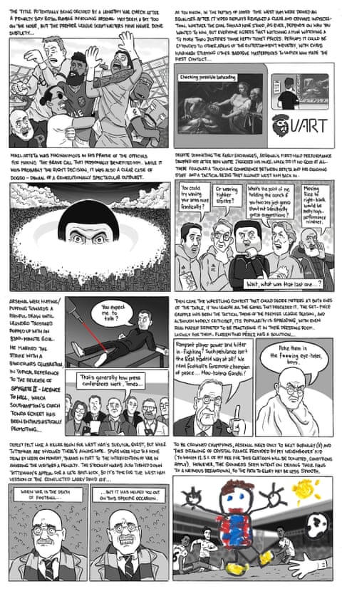 David Squires on … Arsenal, West Ham and a Royal Rumble for the ages, panel 1