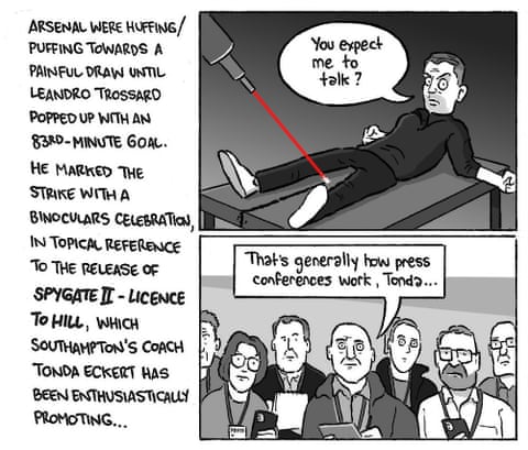 David Squires on … Arsenal, West Ham and a Royal Rumble for the ages, panel 5