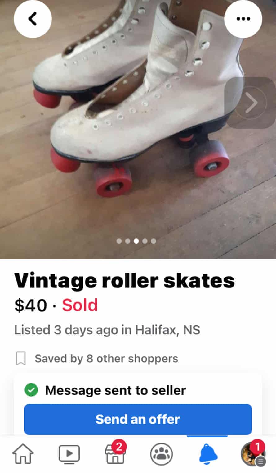 The ad that brought Forrestall together with his roller skates.