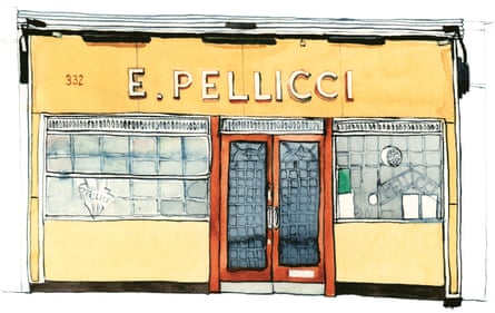 The E Pellicci cafe in Bethnal Green