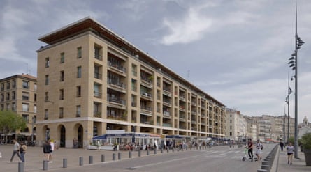 Postwar redevelopment … Old Port, Marseille, designed by Pouillon.