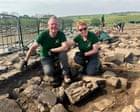 Amateur archaeologists unearth winged goddess at Hadrian’s Wall