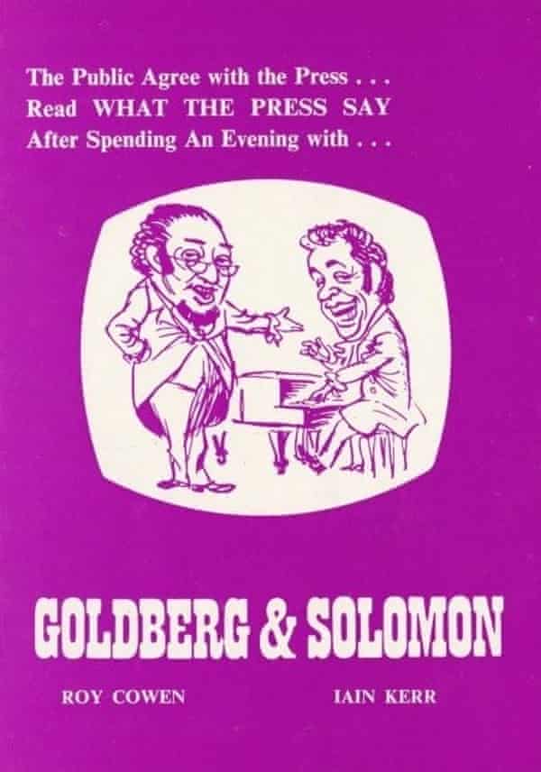 An advert for Goldberg and Solomon, Roy Cowen and Iain Kerr’s Gilbert & Sullivan spoof.