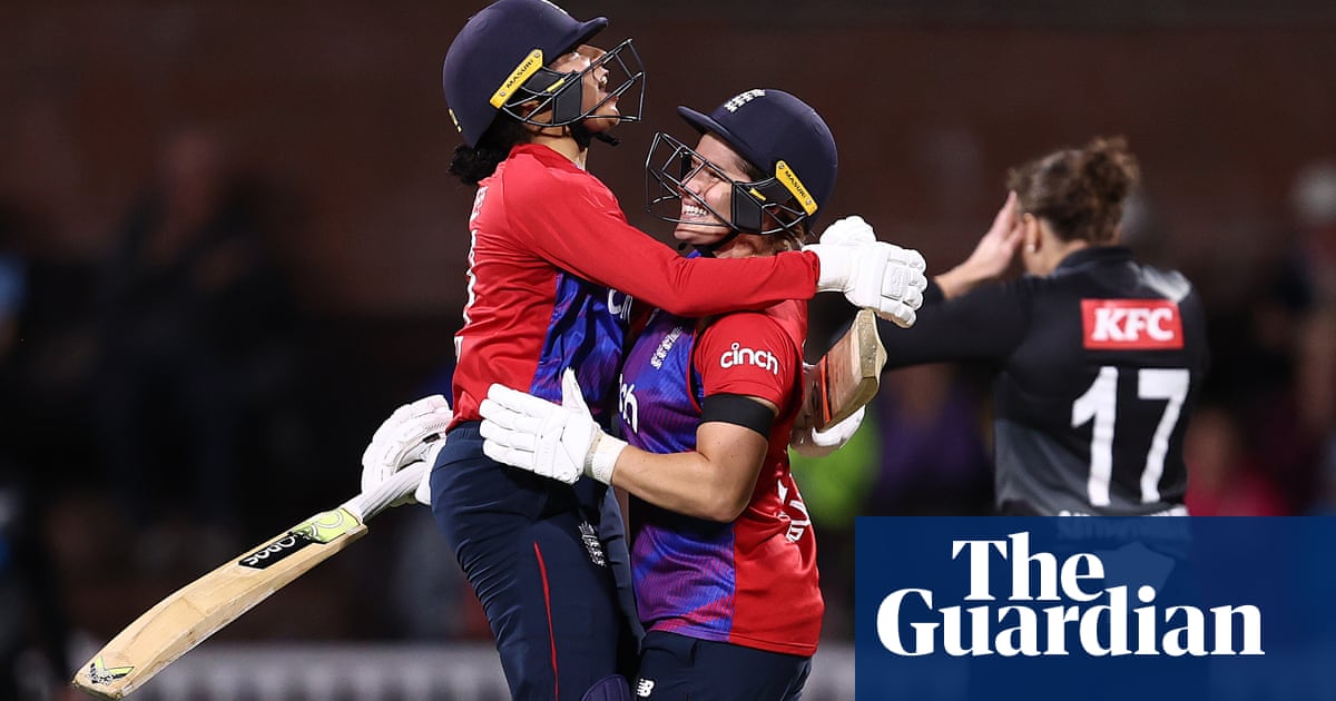 Sophia Dunkley holds nerve to give England tense victory over New Zealand