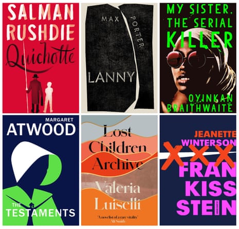 Six of the 13 books on the 2019 Booker longlist.