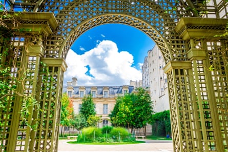 Jardin Anne-Frank in the Marais area of Paris.