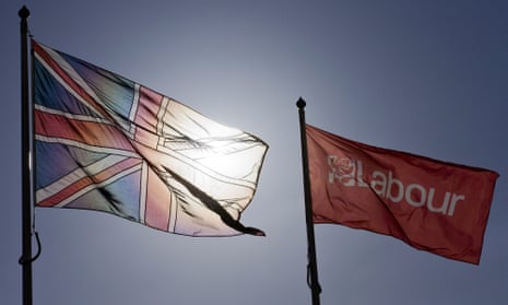 A Labour and Union flag