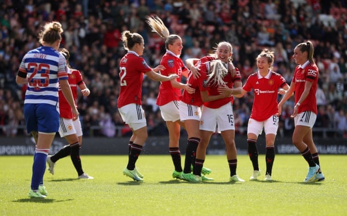 Manchester United v Reading: Women’s Super League – live | Women's Super League 2 Joy Manchester United after le Tissier strikes early.