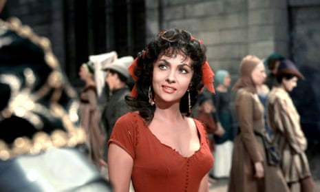 Gina Lollobrigida as Esmeralda in the 1956 film of The Hunchback of Notre Dame.