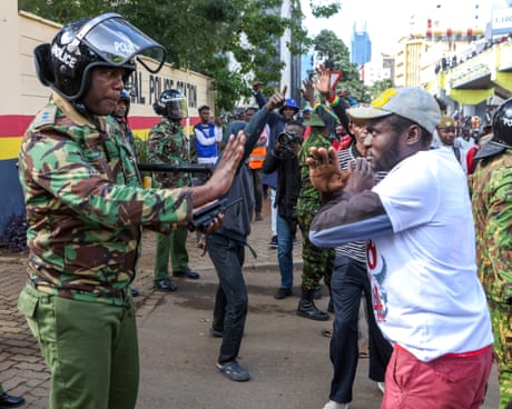Kenya: at least 10 injured during protests in Nairobi as government orders halt to broadcast coverage – live