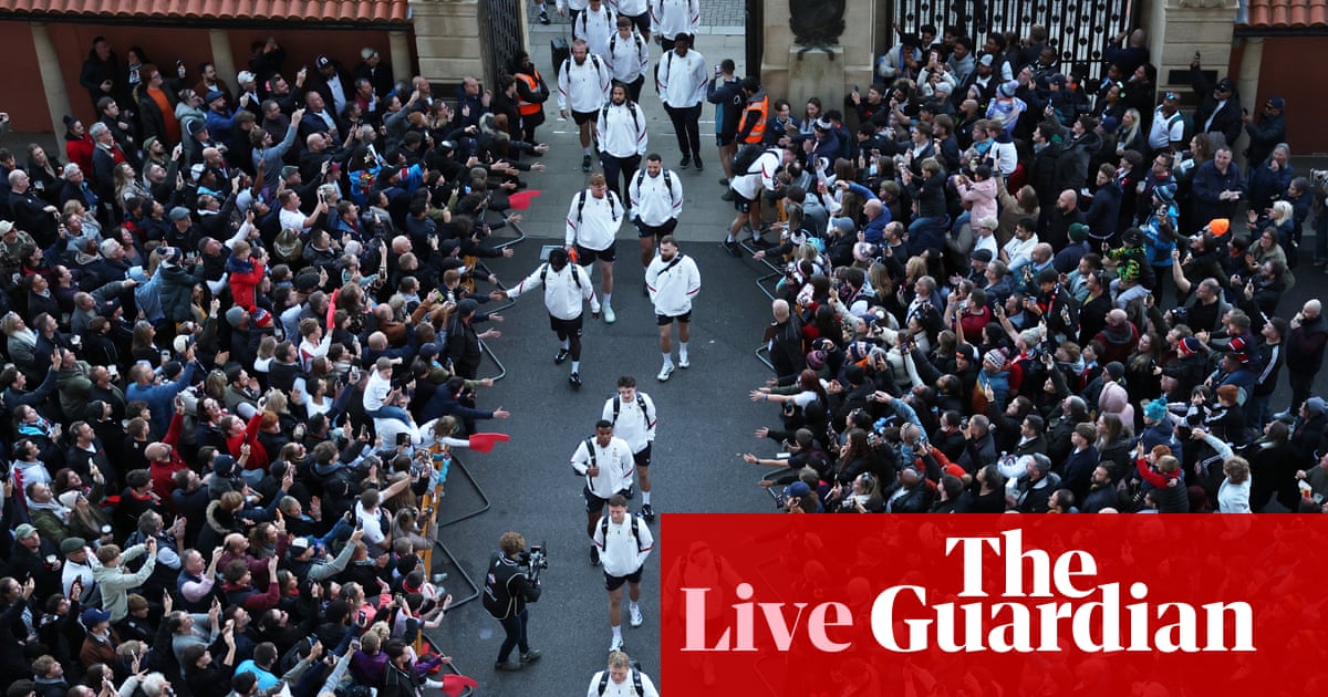 England v Fiji: Autumn Nations Series rugby union – live