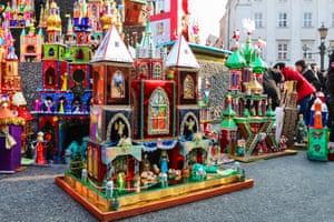 Nativity scene on display in Krakow.