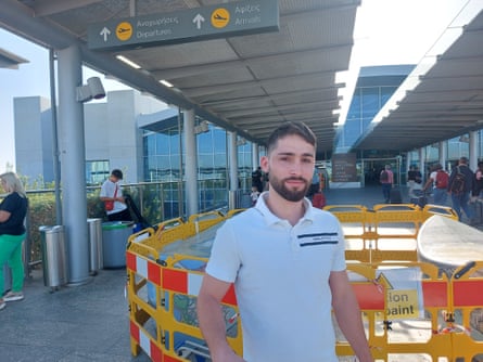 Israel Pertz at an airport
