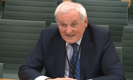 Bertie Ahern was the first former taoiseach to give evidence to the Northern Ireland affairs committee.