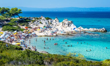 One of Halkidiki’s beaches.