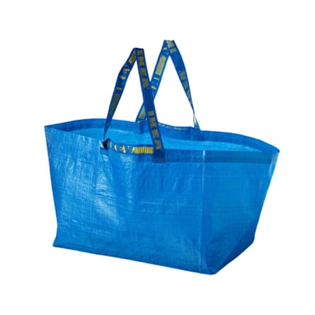 Ikea Frakta Bag on a white background