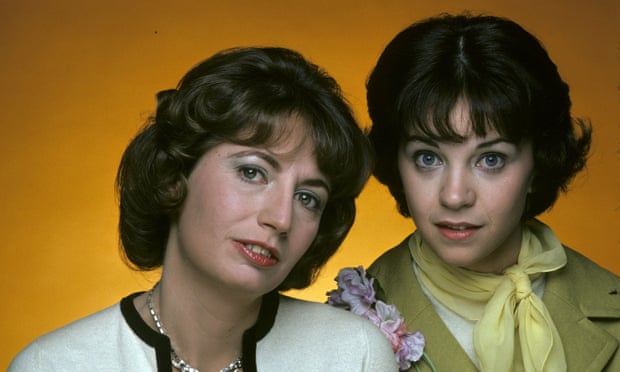 Penny Marshall, left, pictured with her Laverne &amp; Shirley co-star Cindy Williams in 1975.