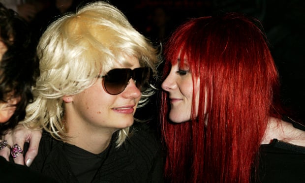 Secret identities ... JT LeRoy (aka Savannah Knoop) and Speedie (aka Laura Albert) at a reading of LeRoy’s The Heart is Deceitful Above All Things in 2003.