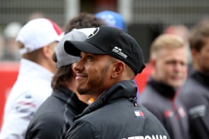 Lewis Hamilton at the Circuit de Catalunya.
