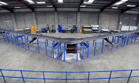 Aquila, a drone with a 42-metre wingspan built by social media company Facebook, was unveiled in July.