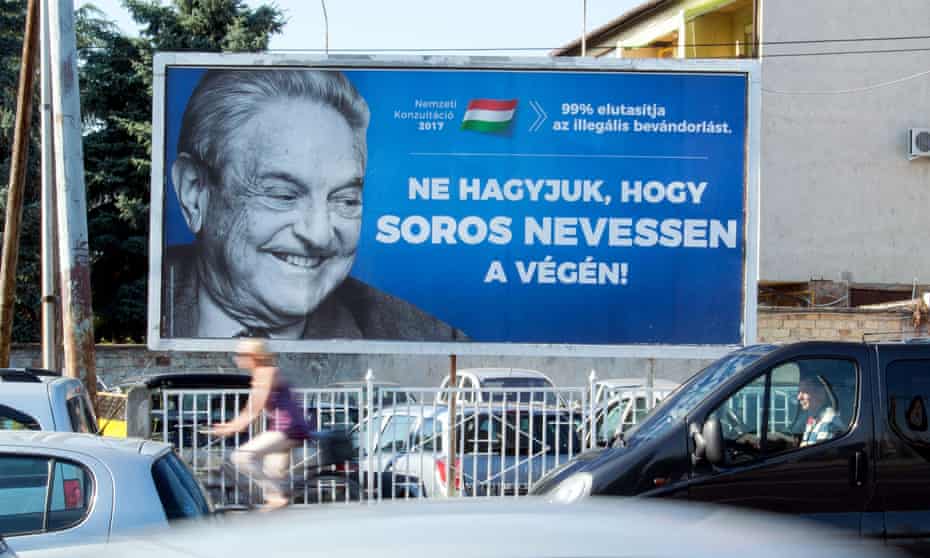 A government poster in Székesfehérvár, Hungary