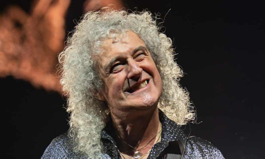 Brian May performing with Queen in January 2020.