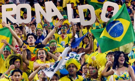 Brazil fans enjoy winning the final.