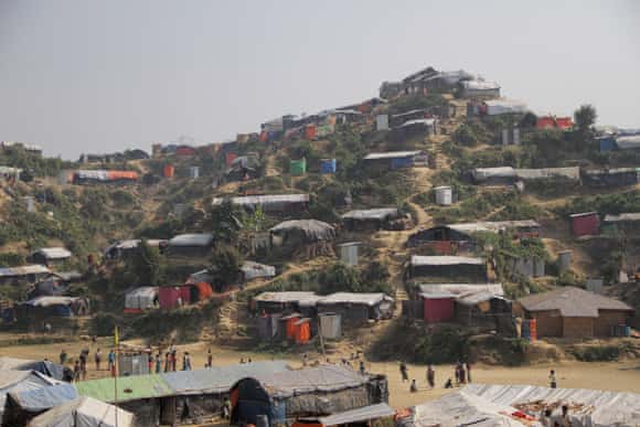 Unchiprang refugee camp in Bangladesh where Rohingyan refugees are seeking shelter