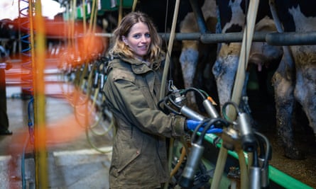 Dairy Farmer Sophie Gregory Home Farm, Somerset