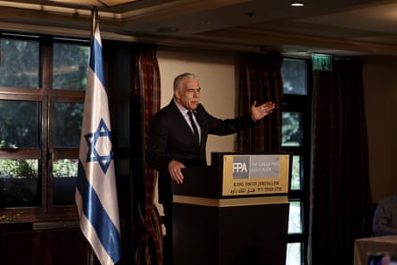 Yair Lapid holds press conference in Jerusalem