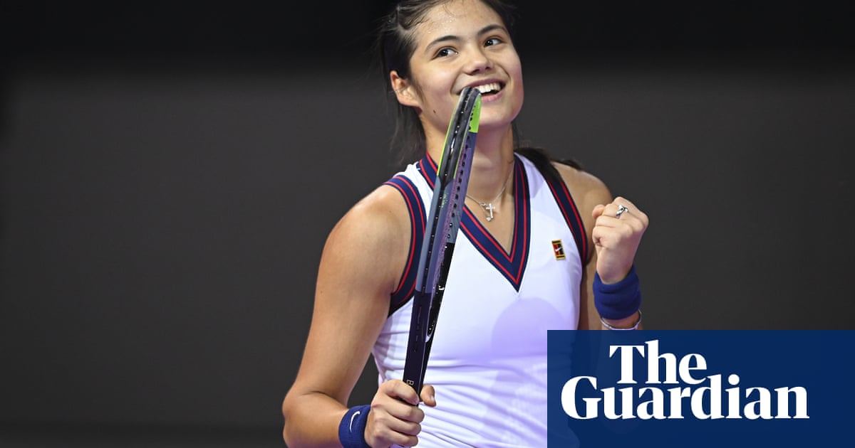 Emma Raducanu fights back in Romania to seal first win since US Open