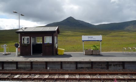 Corrour, on Rannoch Moor, can only be reached by rail, as there is no road in the area.