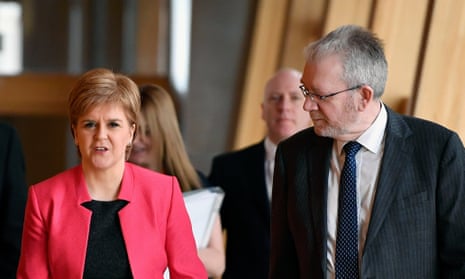 Nicola Sturgeon and Mike Russell.