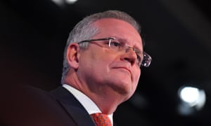 Scott Morrison delivers a speech at the National Press Club in Canberra on Wednesday