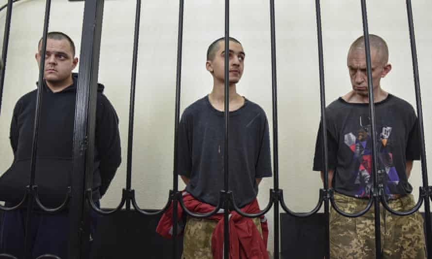 Aiden Aslin (left) and Shaun Pinner (right) were sentenced along with the Moroccan Saaudun Brahim (centre).
