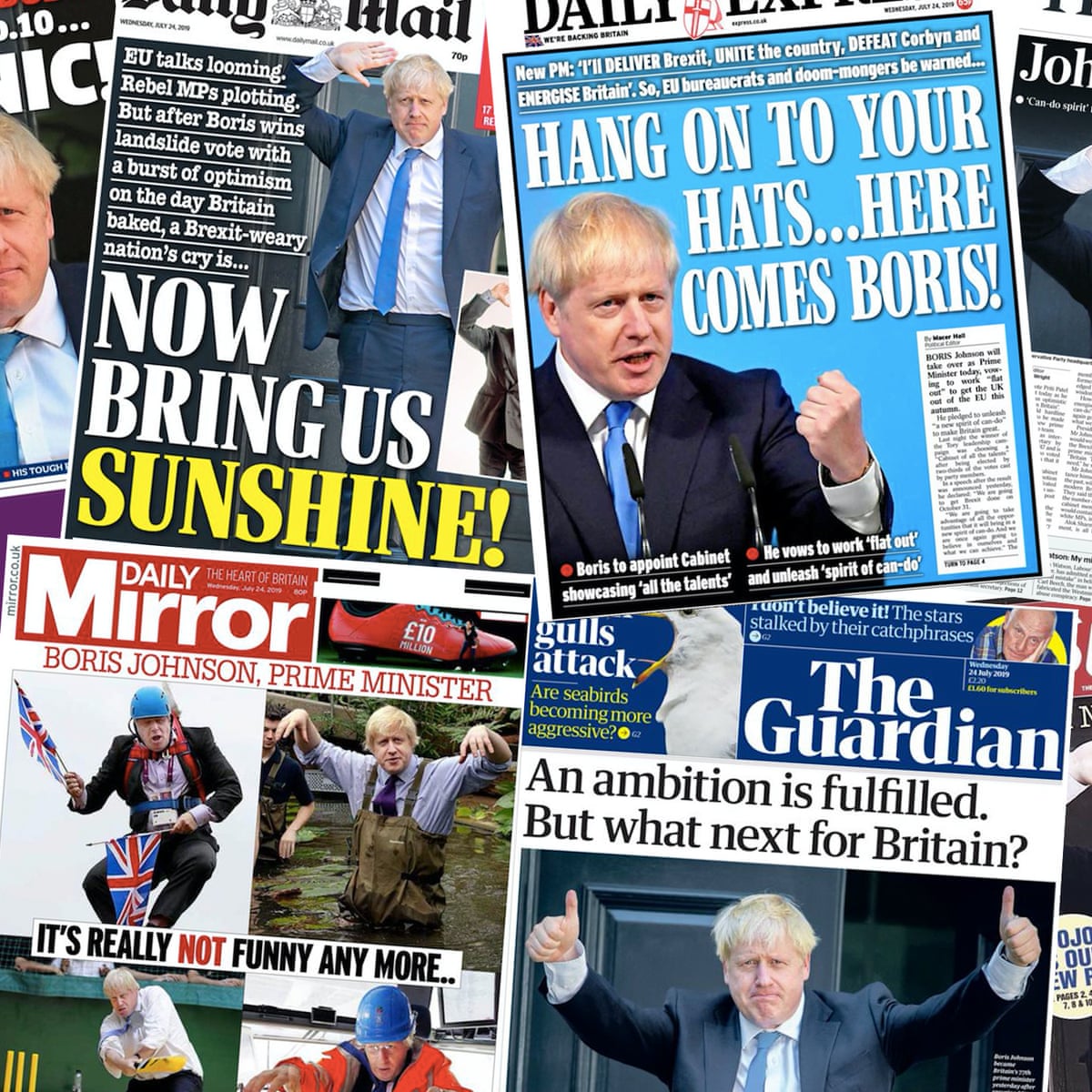 Meet The New Dude At No 10 Papers Greet Boris Johnson S Victory Media The Guardian