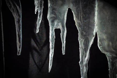 The chilly by no means bothered them anyway: how Frozen made musical magic | Theatre 7 Icy set detail for Frozen.