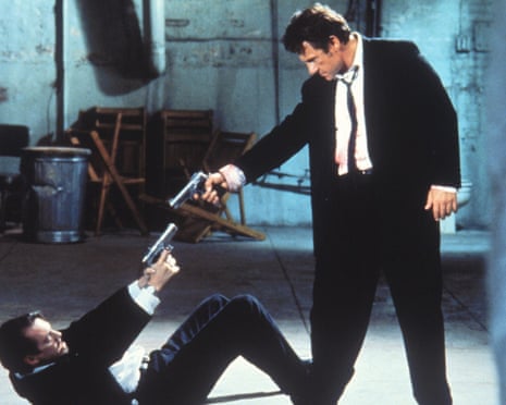 Steve Buscemi and Harvey Keitel in Reservoir Dogs, a shark in the fishpond of the fledgling American indie circuit.