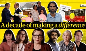 Guardian Australia journalists revisit the stories from a decennary  of making a difference